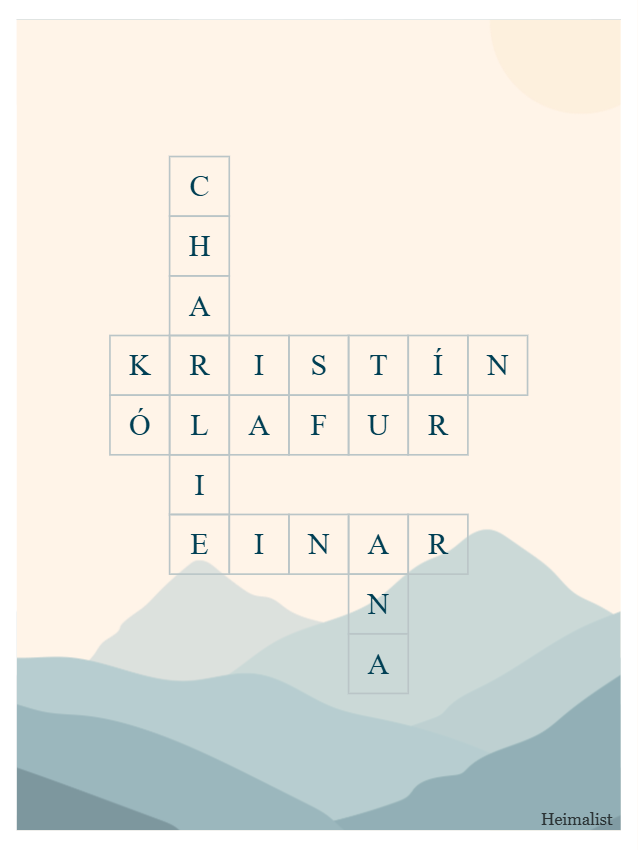 Family crossword names 3