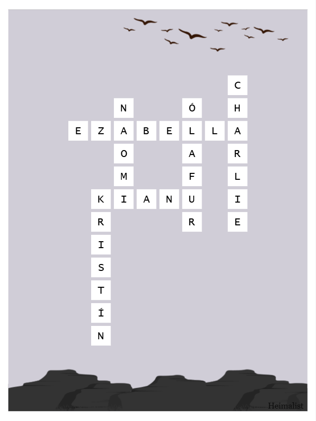 Family Names crossword 7
