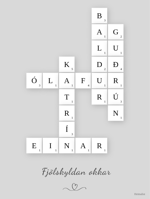 Fjölskyldan okkar grá